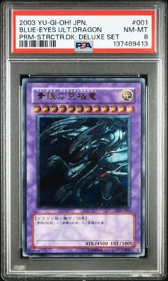 PSA8 블루 아이즈 궁극 드래곤 궁극의 푸른 눈의 백룡 릴리프