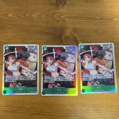 ワンピースカード　ナミ　sr film 3枚のサムネイル