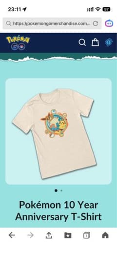 ポケモンGO 10周年アニバーサリーTシャツ Mサイズ フェス 東京2026