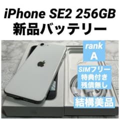 30 iPhone SE2 256GB 新品バッテリー SIMフリー 結構美品 - メルカリ