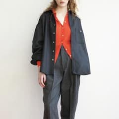 シンゾーン WOOL DADDY SHIRT ウール100% ネイビー - メルカリ
