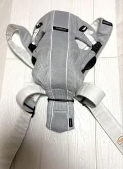 美品　BABYBJÖRN 新生児用　抱っこ紐 グレー メッシュ　オリジナルのサムネイル