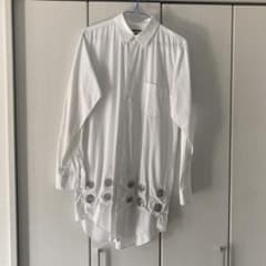 ブラックコムデギャルソン2018ssハトメロングシャツのサムネイル