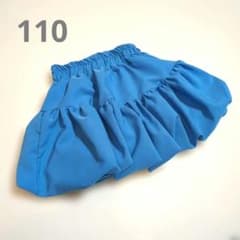 キッズ ブルー ミニスカート 110サイズのサムネイル