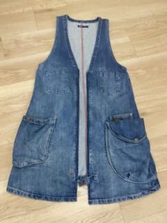 paty デニムビッグベスト デニムワンピ ビッグポケットのサムネイル