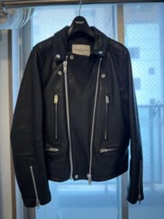 UNDERCOVER 本革ダブルライダース 黒 サイズ2 定価15万 美品のサムネイル