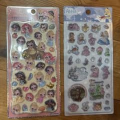 【2枚セット】ディズニー プリンセス アリス 立体シールのサムネイル