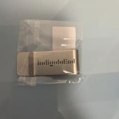 indigoldland ロゴ入りマネークリップ