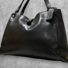 現行 A4可】beau dessin トートバッグ オールレザー チャーム 黒