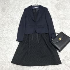 ママスーツ　セレモニー　ツイードジャケット　ワンピース　2L〜3L