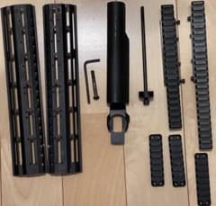 実物　OTS 89式被筒（フラットタイプ）、マウント、ストックパイプセット 実物 OTS 89式被筒（フラットタイプ）、マウント、ストックパイプ