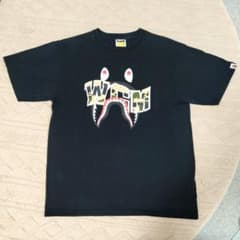 A BATHING APE シャークTシャツ XL ブラックのサムネイル