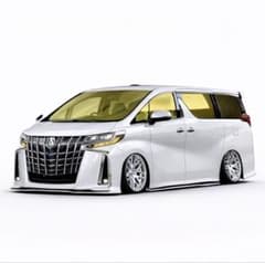 トヨタアルファード 30系 スパッタゴールド フロントガラス カット済み 
