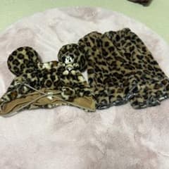 ヒョウ柄 ミッキーマウス 耳付きキャップ 足カバー セット売り - メルカリ