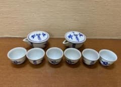 平安玉泉 煎茶道具 磁器 急須2個と煎茶碗・玉露碗6個 木箱入り - メルカリ