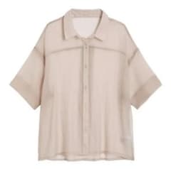 GU 新品　シアーオーバーサイズシャツのサムネイル