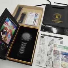 希少】五等分の花嫁 5周年記念 サン＆ムーンクロノグラフ 三玖 #1/500