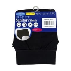 【新品】FLAT FIT サニタリーショーツ パンツ Lサイズ ブラック