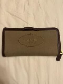 【箱付き】PRADA 長財布 キャンバス