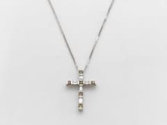 ダミアーニ DAMIANI ネックレス ルミエールクロスダイヤ ペンダントWG 