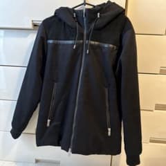 THE SHOP TK フード付きブルゾン ブラック Mのサムネイル