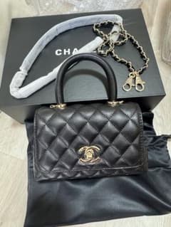 CHANELノベルティチェーンショルダーブラック キルティングバッグ