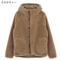 Gymphlex（ジムフレックス）ボアクルミボタン　フードジャケット　14のサムネイル