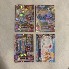 アイカツカード アクアレースコーデ　エンジェリーシュガー 4枚セットのサムネイル