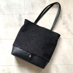 美品♡ヘレンカミンスキー ラフィアバッグ インナーバッグ付 肩掛けA4可 ヘレンカミンスキー インナーバック レザー切り替え ラフィアバック A4