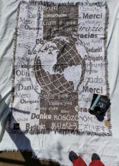 地球儀 デザイン の ラグ VINTAGE RUGのサムネイル