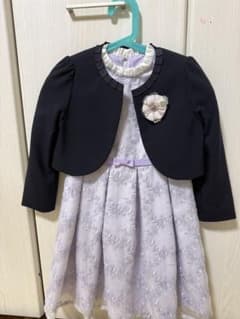 petit mainフォーマルワンピース ボレロ120ラベンダー 入学式 七五三のサムネイル