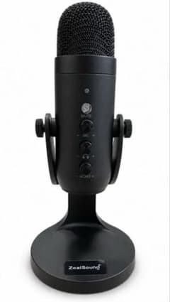 ZealSound USBコンデンサーマイク ブラック 卓上スタンド付きのサムネイル