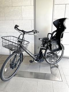 ブリヂストン　チャイルドシート付きstepcruz 電動自転車 クロツヤケシ ブリヂストン チャイルドシート付きstepcruz 電動自転車 クロツヤケシ