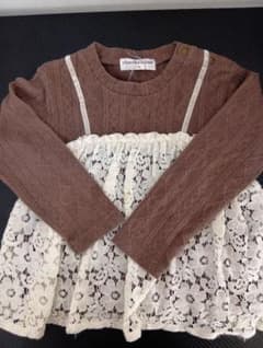 chocolat creme 長袖トップス ブラウン 100cm