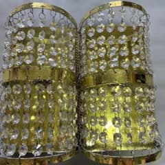 デコトラ壁掛けシャンデリアオーダーメイド汎用ハンドメイド金フィルム左右セットのサムネイル