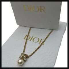 【極美品】 クリスチャンディオール Dior ネックレス イミテーションパール