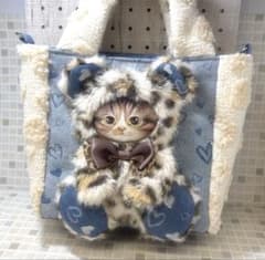 ね*】様 コヤンイサムチョン★ハートいっぱいトートバッグ　レオパード　くまさん着 ゆ*ら様 コヤンイサムチョン トートバッグ-配信元