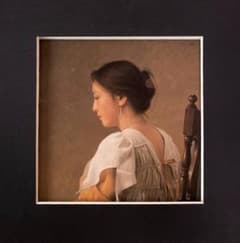 森本草介、【横顔の婦人】、希少な画集より、新品額装付 - メルカリ