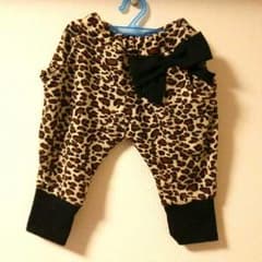 みゅう様専用 ヒョウ柄サルエルパンツ 女の子子供服 90サイズのサムネイル