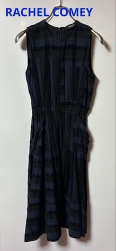 RACHEL COMEY ノースリーブ トップス ネイビー ブラック サイズ4 