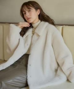 FRAY I.D Ecopel ボアコート フレイアイディー ショートコートのサムネイル
