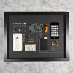 iPhone 3GS White 標本アート ボックスフレーム仕様