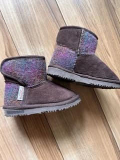 Harris Tweed 15cm キッズ ブーツ ブラウン　しまむらのサムネイル