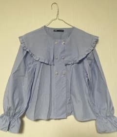 ZARA ビッグ襟ブラウスのサムネイル
