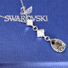 ✨美品✨SWAROVSKI スワロフスキー 3連ネックレス ドロップ クリスタル