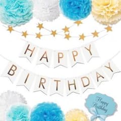 誕生日のお祝いセット★飾りつけ (即購入OK)のサムネイル