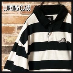 LURKINGCLASS 長袖　ポロシャツ　ボーダー柄