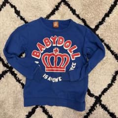 BABYDOLL トレーナー 140cm ブルーのサムネイル