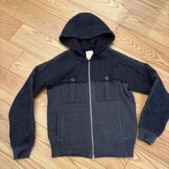 WOOYOUNGMI ウーヨンミ　ハリスツイード切替スウェットジャケット WOOYOUNGMI ウーヨンミ ハリスツイード パーカー - メルカリ