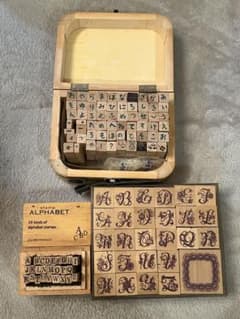 ひらがな・アルファベットスタンプ3点セットのサムネイル
